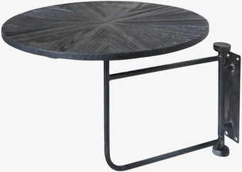 Bild av stilrent och kompakt väggbord i antiksvart