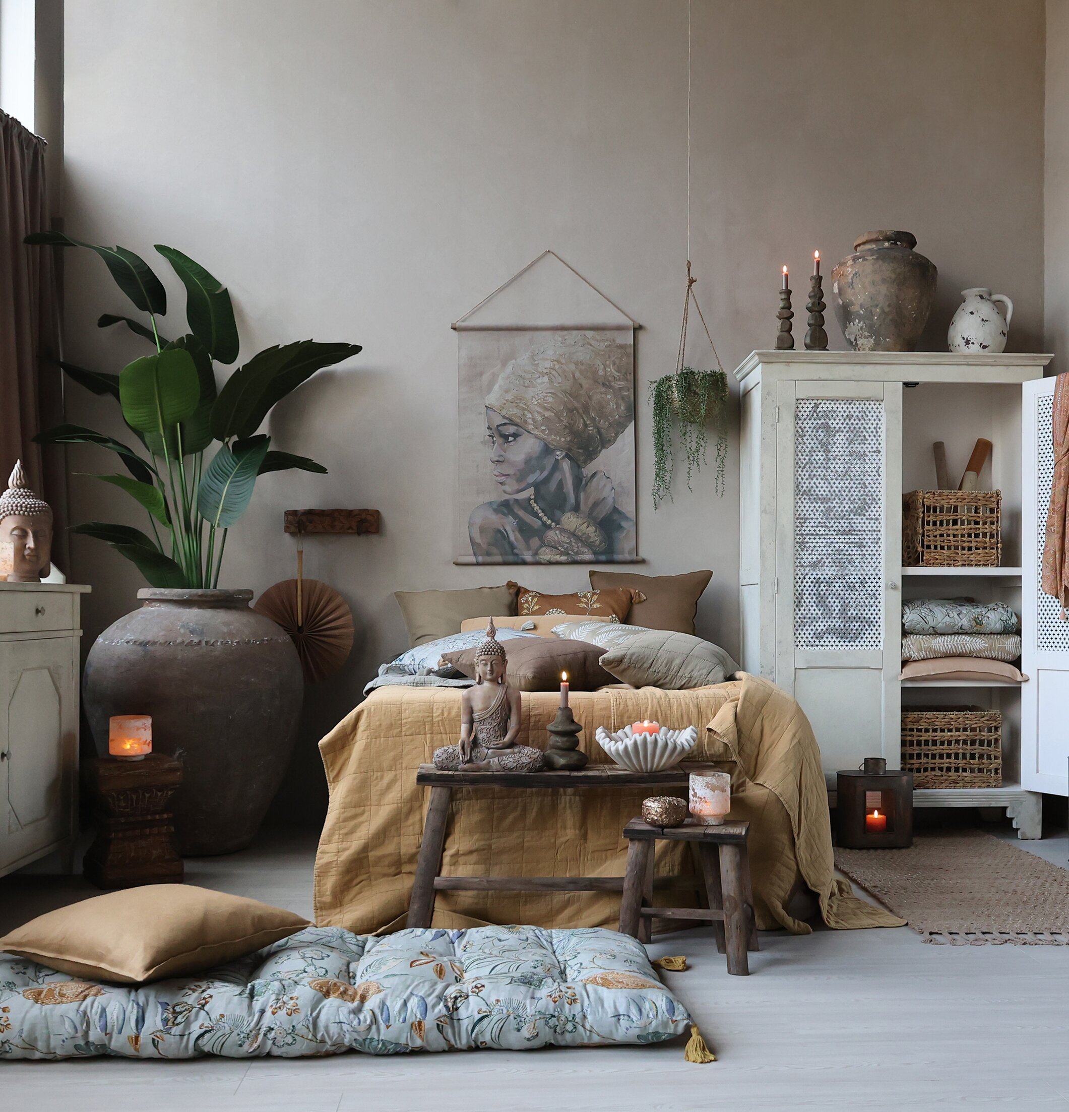 Aix Quilt Flower Opal Chic Antique Täcken, filtar, plädar och överkast Filtar Plädar Överkast