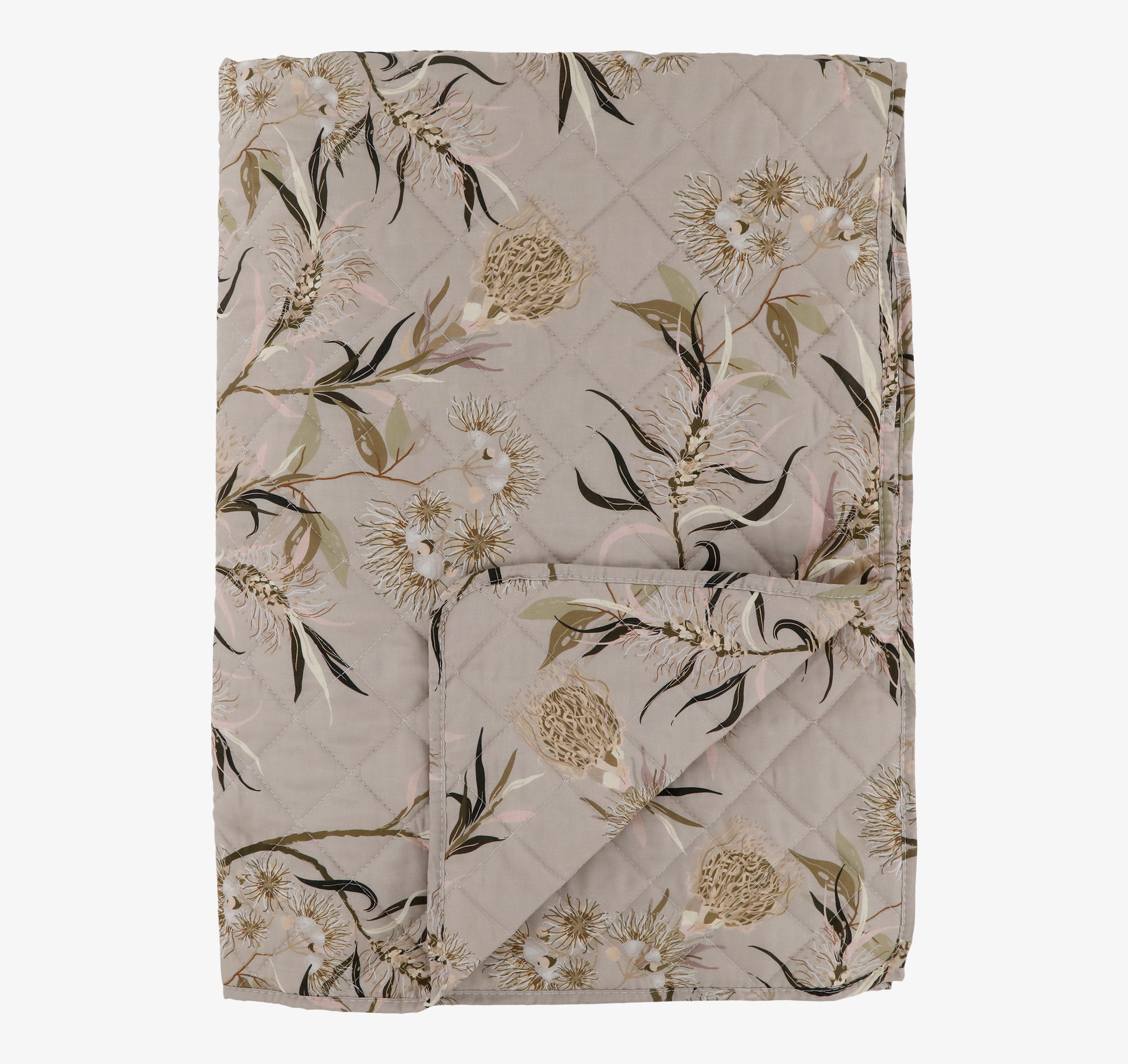 Aix Quilt Flower Vintage Pink Chic Antique Täcken, filtar, plädar och överkast Filtar Plädar Överkast