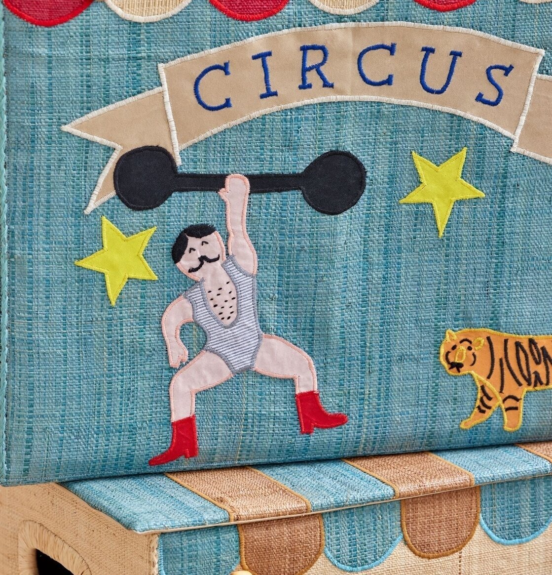 Förvaringskorg Circus Theme XL från Rice med cirkusmotiv