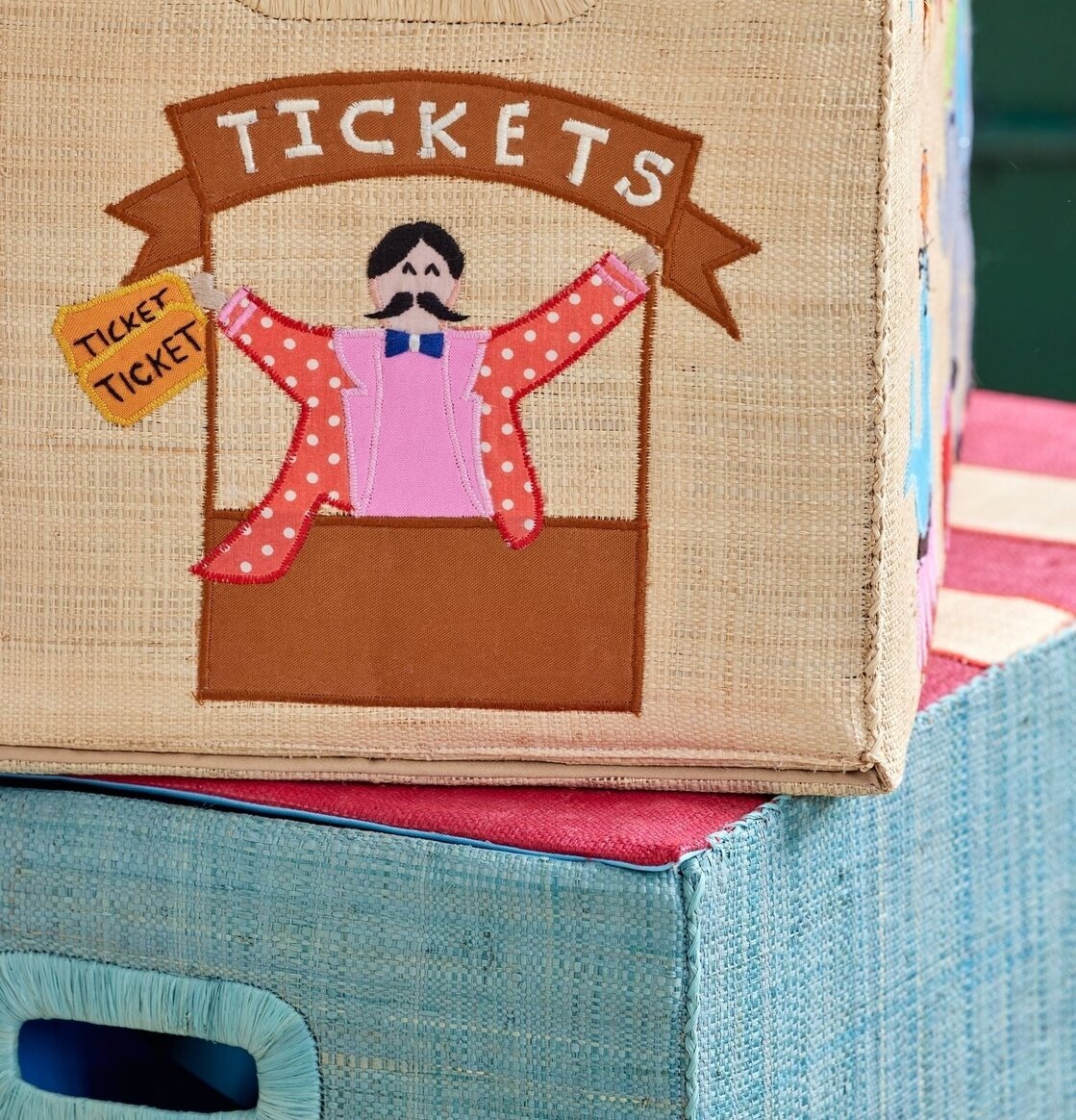 Förvaringskorg Circus Theme Large från Rice med cirkustema