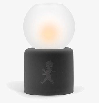 Bild av stilren och modern värmeljuslykta i antracitgrå