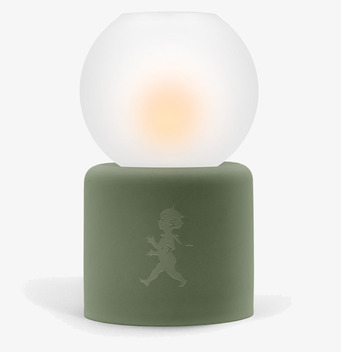 Bild av sofistikerad grön värmeljuslykta med kupa