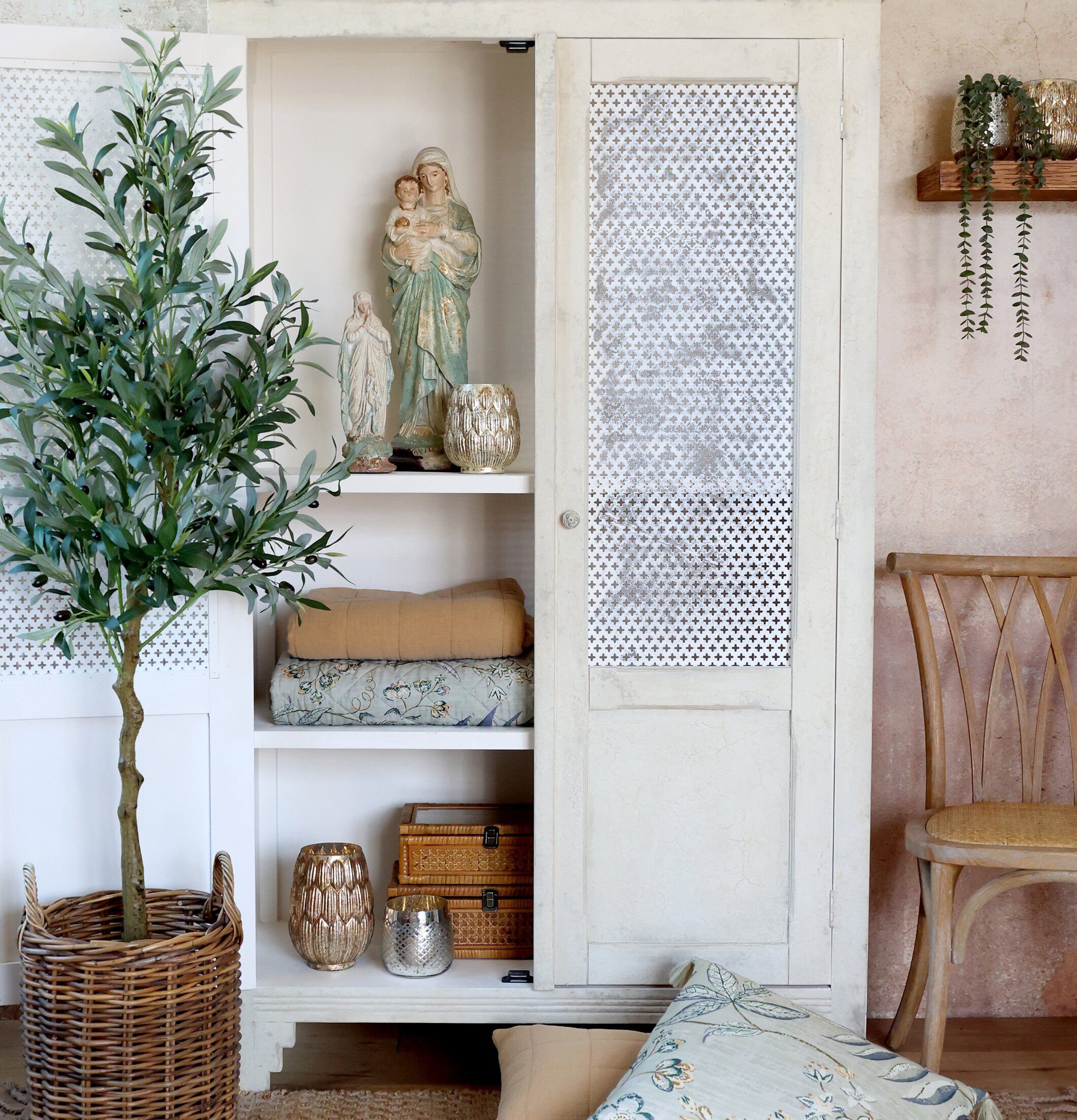 Staty Madonna Opal Chic Antique Statyer, statyetter, figuriner för inomhusbruk eller altaner Ballerinor Övrig prydnad/dekoration inredning