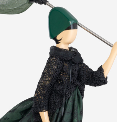 Foto av unik bordslampa med konstnärlig design