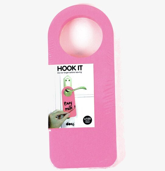 Post-It - Hook-It Cerise från Propaganda dörrhängare