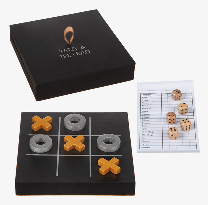 Trälåda Yatzy - Tre i Rad Different Design Brädspel I
