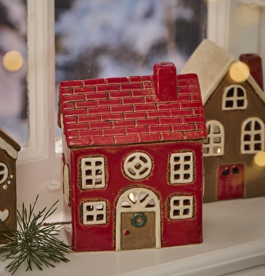 Ljuslykta Stillenat Röd IB Laursen Lyktor Endless Light Ljuslyktor