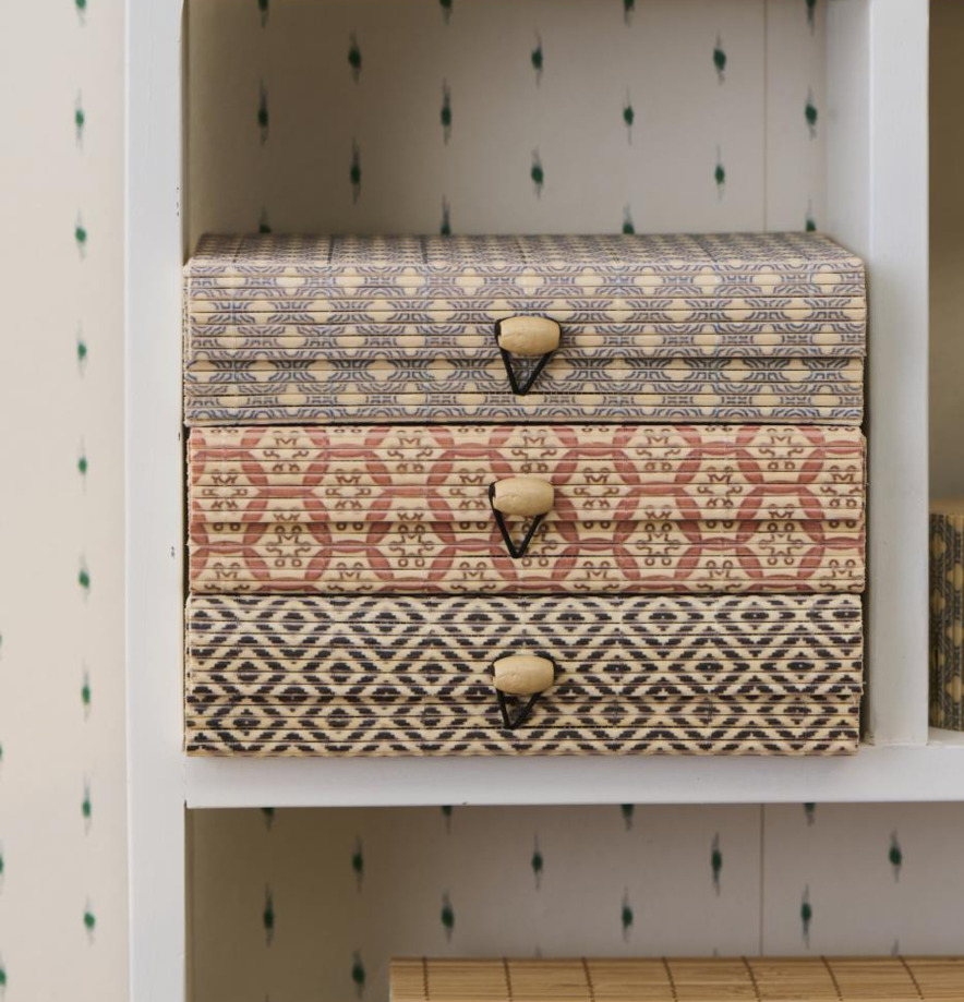 Förvaringslåda Bambu IB Laursen Förvaringslådor och korgar Boxar Förvaringsboxar Porslinsboxar Trälådor Smyckesboxar i porslin Förvaringsbrickor Murstensformar