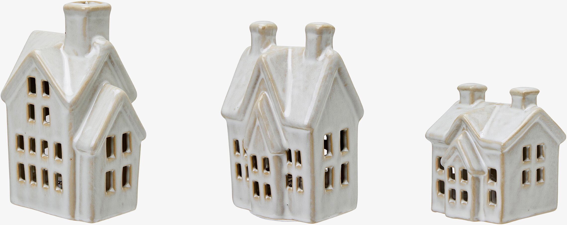 Ljushus LED Keramik Mini Set/3 Wikholm Form Lampor Taklampor Golvlampor Bordslampor LED-lampor Ledlampor Fönsterlampor Ljusslingor för