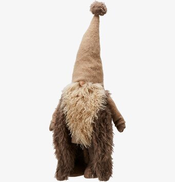 Bild av charmig tomte i jordnära toner för vintermys