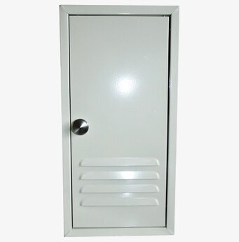 Bild av stilrent vitt nyckelskåp med praktisk design