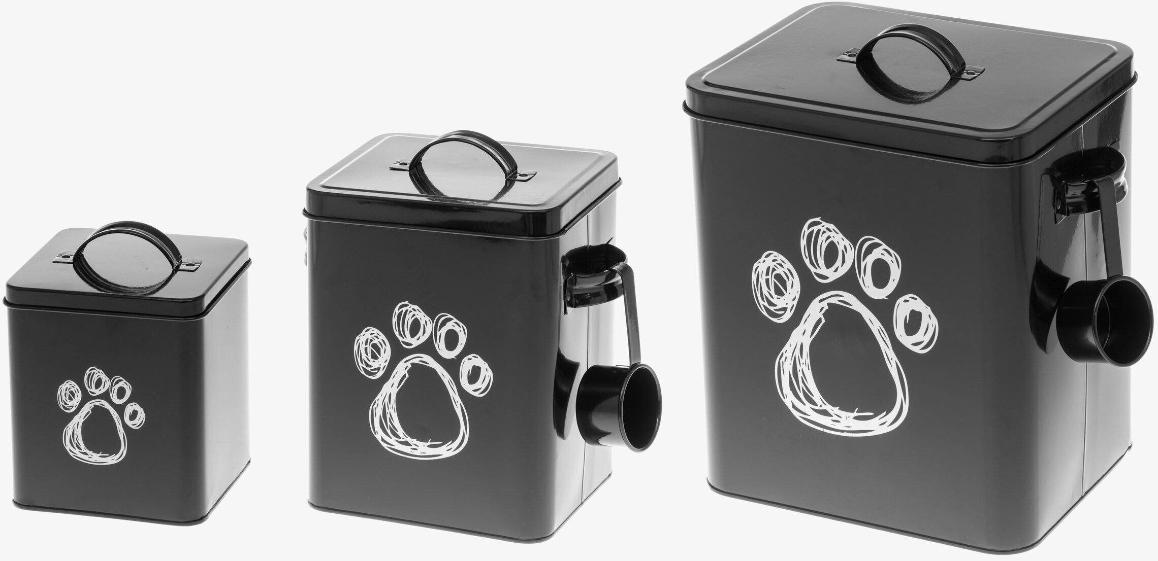 Plåtburk Paw Design Svart 4Living Plåtburkar Metallburkar