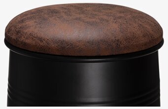 Bild av elegant och slitstark pall i mörka toner