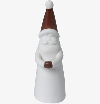 Bild av stilren och tidlös tomtefigur för vinterdekoration