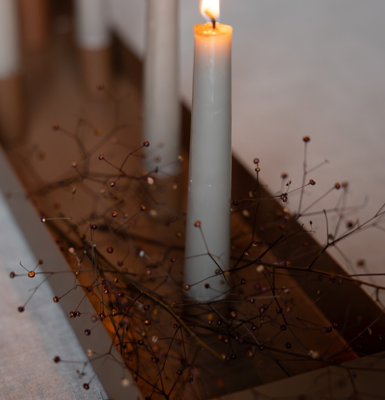 Ljusstake Med Magnetiska Ljushållare Brun Storefactory Ljusstakar Adventsstakar Ljushyllor