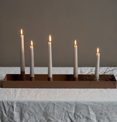 Foto av elegant ljusstake med magnetiska ljushållare