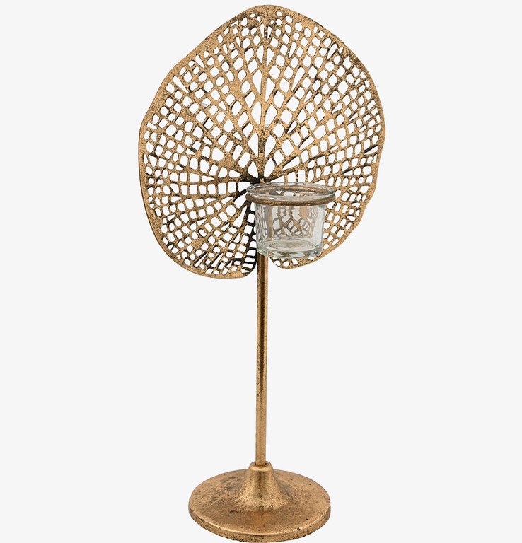 Ljushållare Guld Stor Miljögården Ljusstakar Adventsstakar Ljushyllor