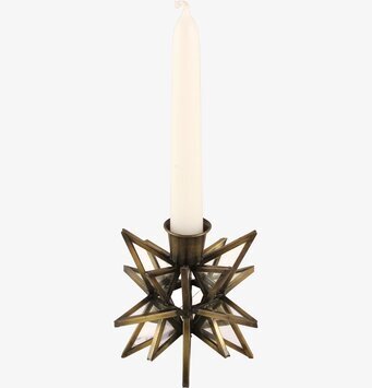 Bild av sofistikerad ljushållare i antik stjärnform