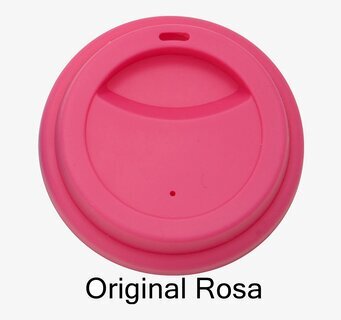 Bild av livligt rosa silikonlock med praktisk design