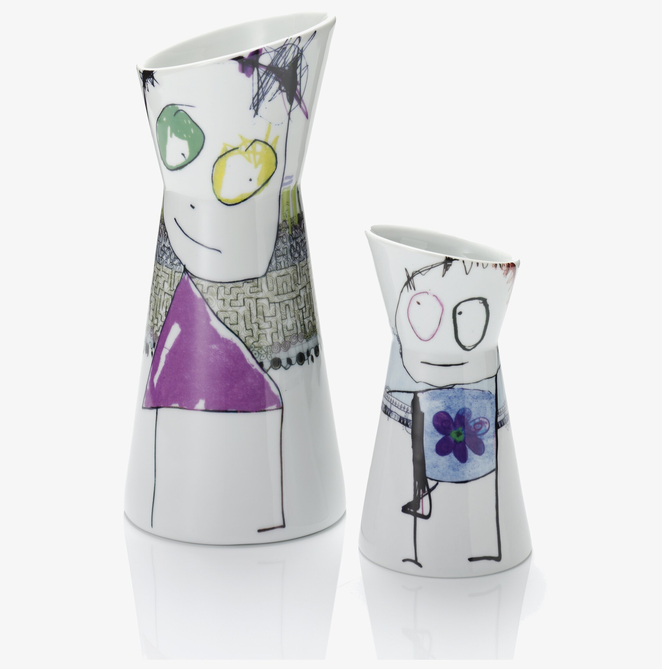 Bild av unik och lekfull vattenkaraff med färgglad design