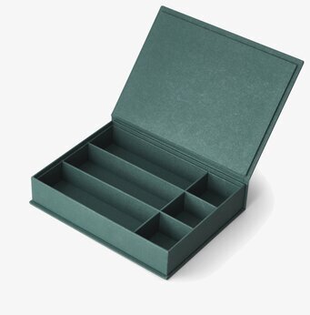 Bild av elegant och funktionell förvaringsbox i grönt