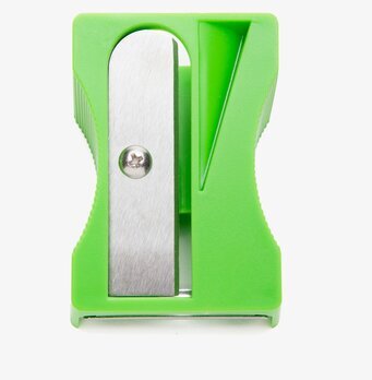 Bild av grön morotsskalare med unik design