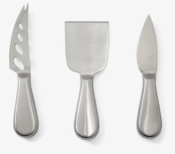 Bild av tre eleganta och funktionella ostverktyg