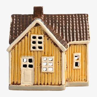 Bild av charmig ljuslykta i keramik med skandinavisk stil