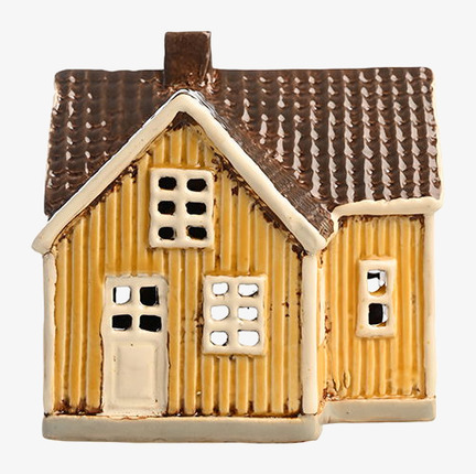 Ljuslykta Hus Gul Det Gamle Apotek Lyktor Endless Light Ljuslyktor