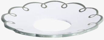 Foto av elegant ljusmanschett med grön och vit design