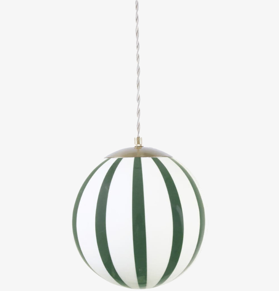 Taklampa Alba Opal Grön/Vit Strömshaga Lampor Taklampor Golvlampor Bordslampor LED-lampor Ledlampor Fönsterlampor Ljusslingor för dekoration