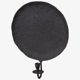 Bild av elegant svart väggljusstake med rustik känsla