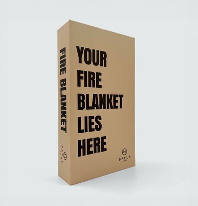 Bild av brandfilt i minimalistisk och funktionell design