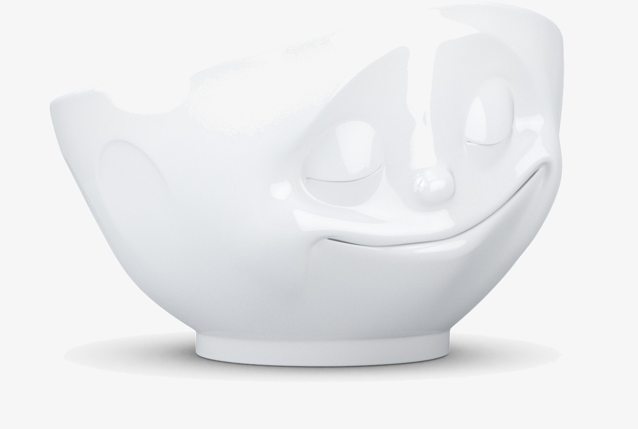 Bild av unik porslinsskål med harmoniskt ansikte