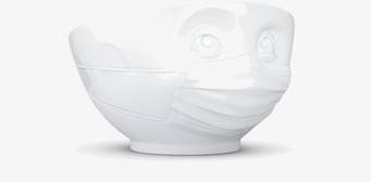 Bild av unik porslinsskål med lekfull design och detaljer