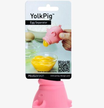Bild av lekfull äggseparerare med grisinspirerad design