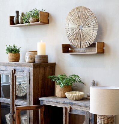 Foto av stilfull rustik inredning med trä och naturmaterial