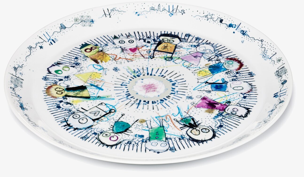 Fat Beach/Party Ø34cm från Poul Pava med livfull design