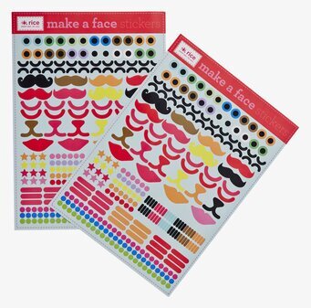 Bild med färgglada stickers för kreativa projekt