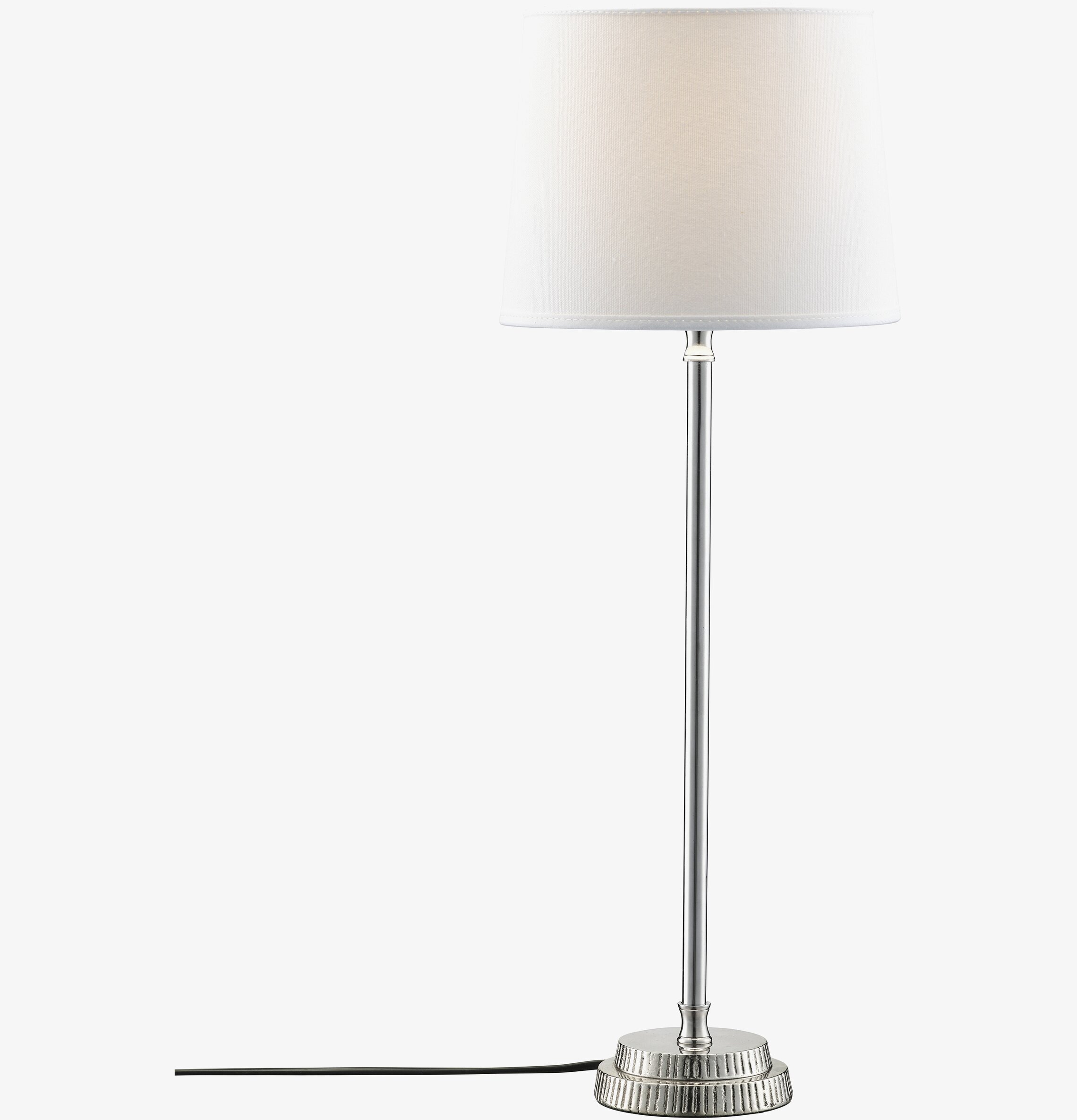 Bordslampa Krom med vit skärm PR Home Lampor Taklampor Golvlampor Bordslampor LED-lampor Ledlampor Fönsterlampor Ljusslingor för