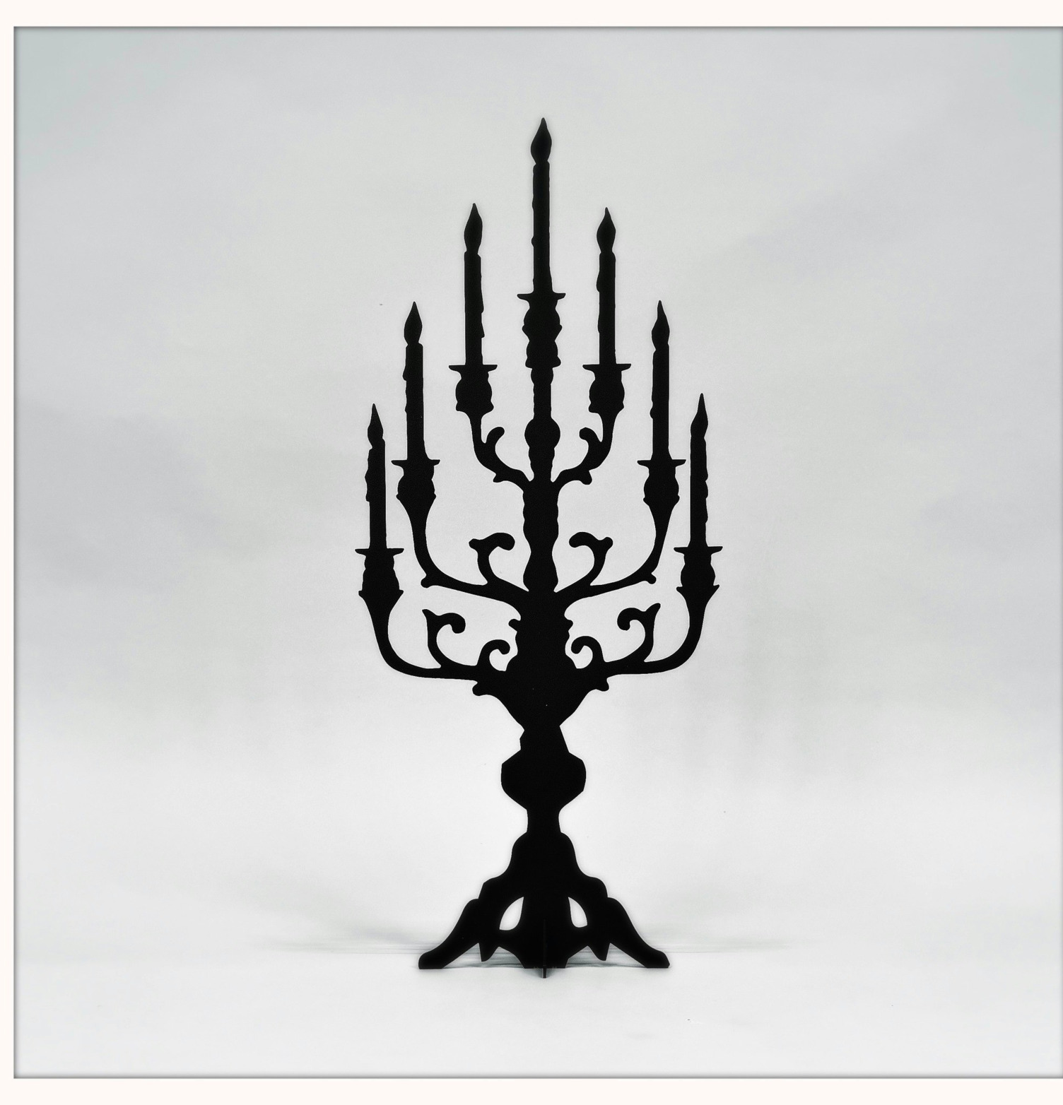 #ÄlskaPlåt Kandelaber Svart 55cm Älskaplåt Övrig prydnad/dekoration för inredning innemiljö