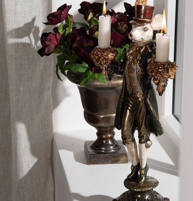 Bild av en fantasifull ljusstake formad som en mus