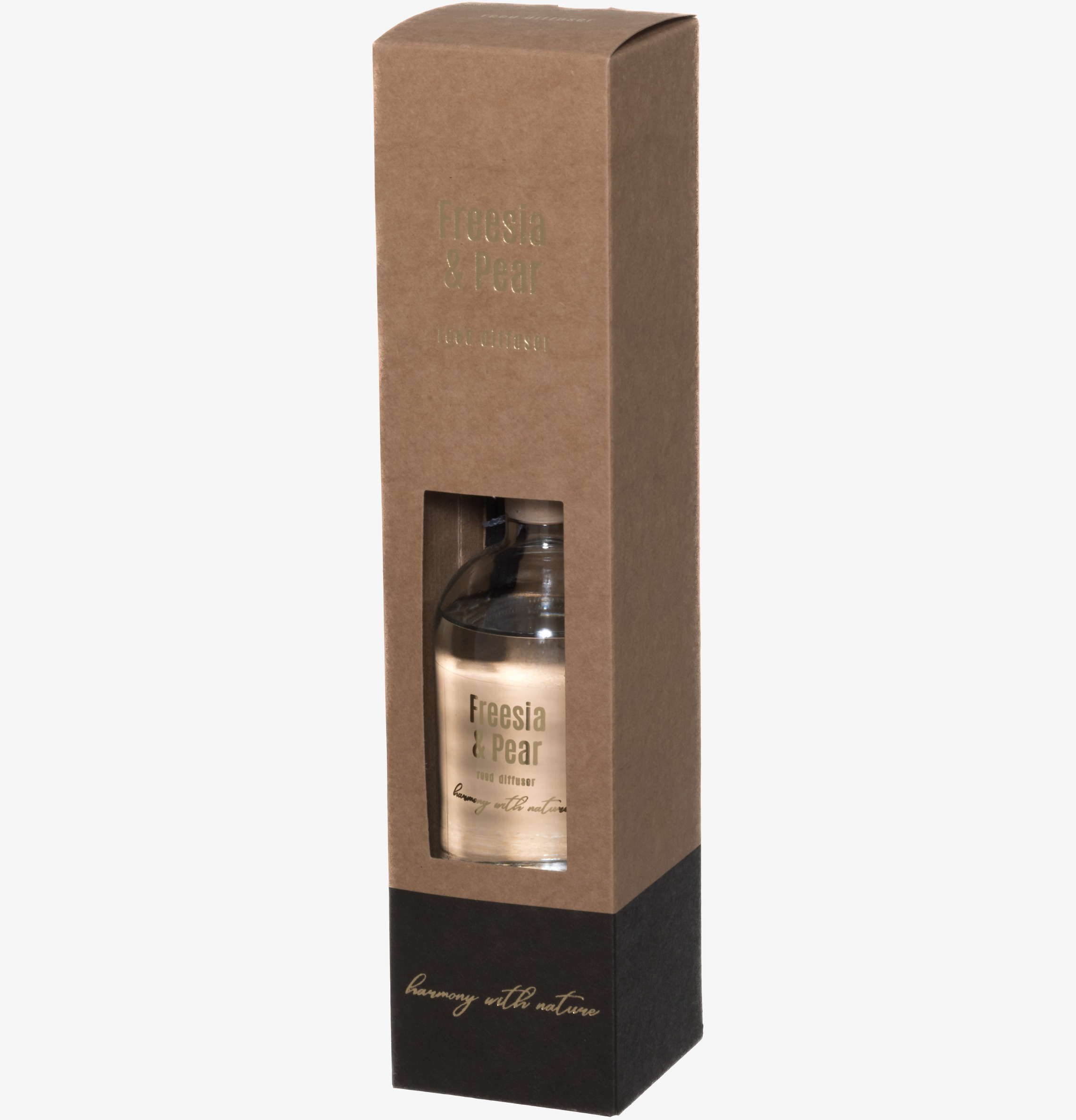 Bild av doftpinnar i stilren förpackning med fönster