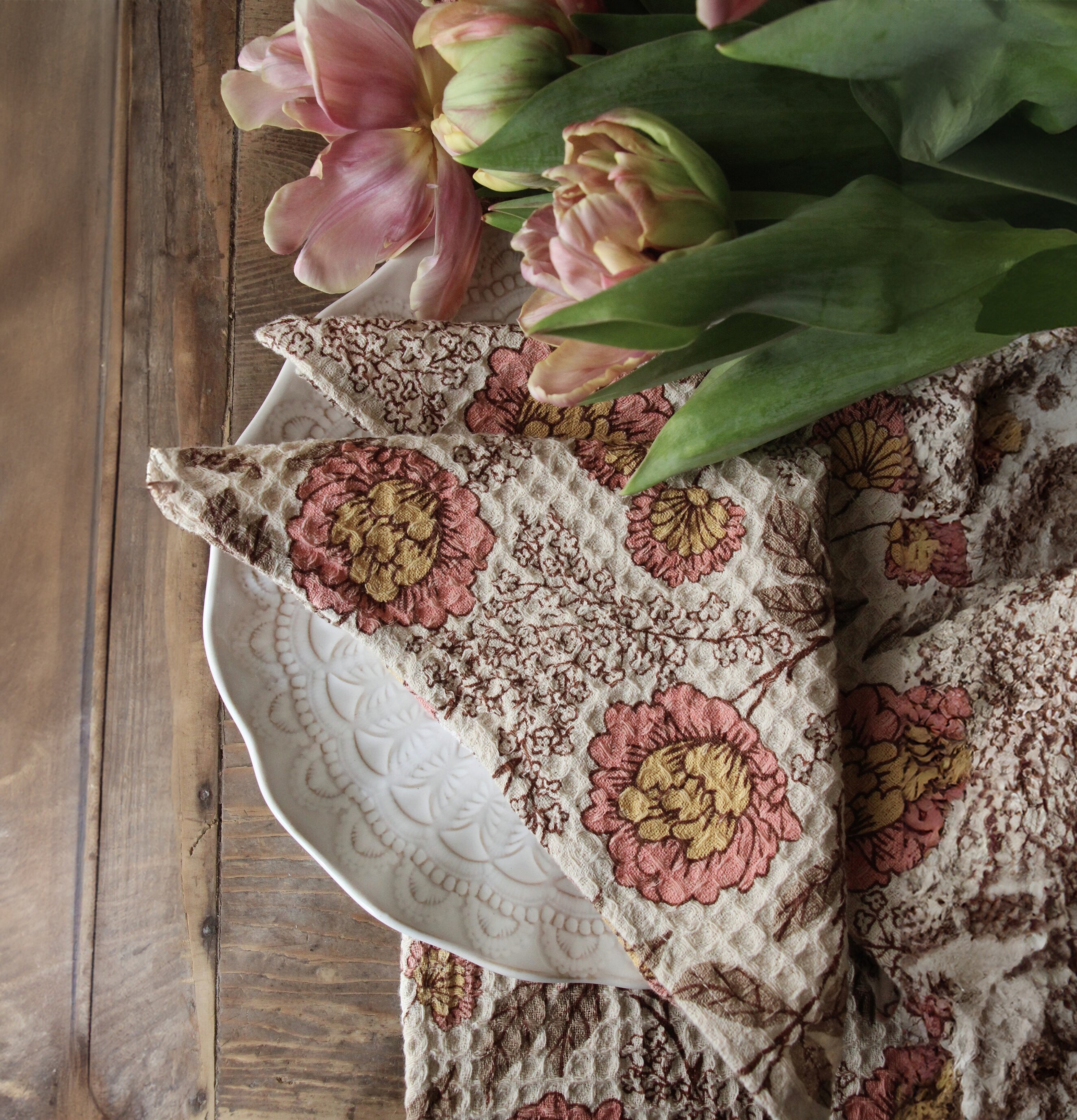 Flora Servett - Majas Cottage Servetter