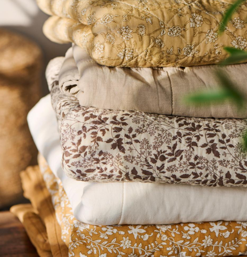 Bomullspläd Milky Brown IB Laursen Täcken, filtar, plädar och överkast Filtar Plädar Överkast