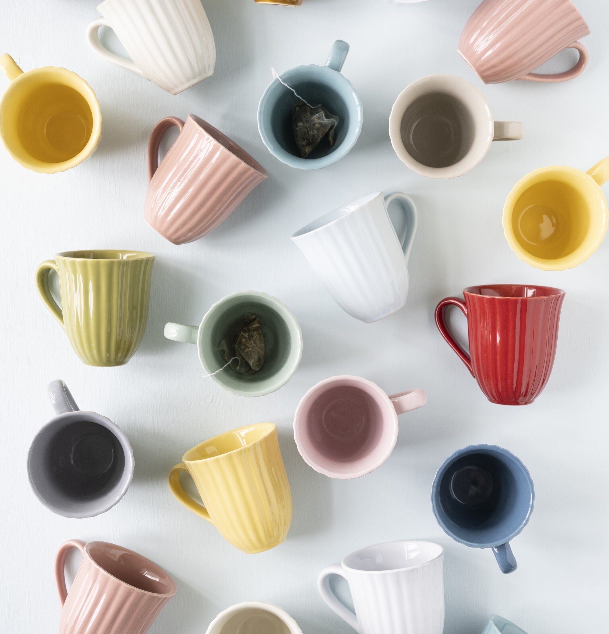 Mugg Mynte Latte French Grey Butter Cream IB Laursen Muggar/koppar i porslin, keramik, papper eller biologiskt