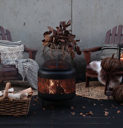 Bild av inbjudande utomhusmiljö med stil och komfort