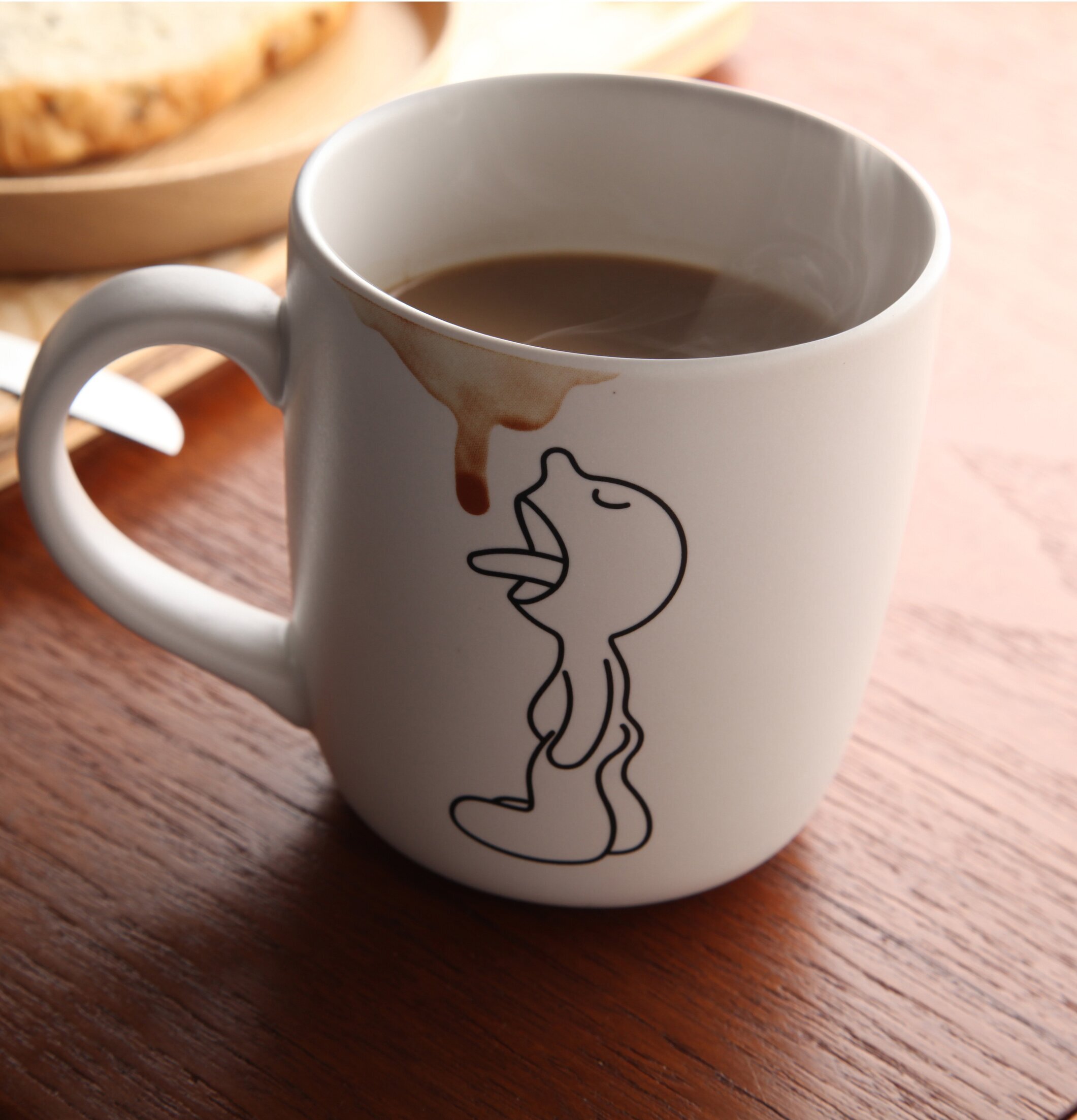 Mugg Mr.P Lick från Propaganda med humoristisk illustration