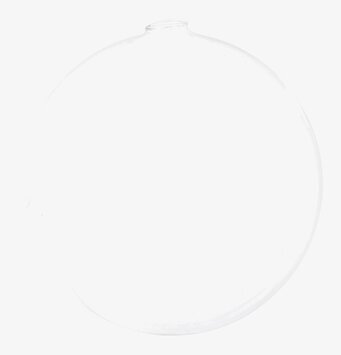 Bild av elegant väggvas i klart glas för stilren inredning